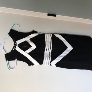 Black and white dress